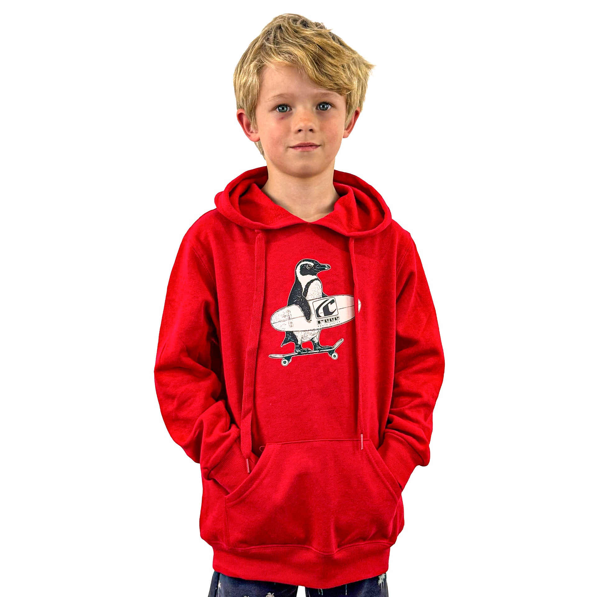 Kids Penguin Hoodie 240g – Reef Surf Shop