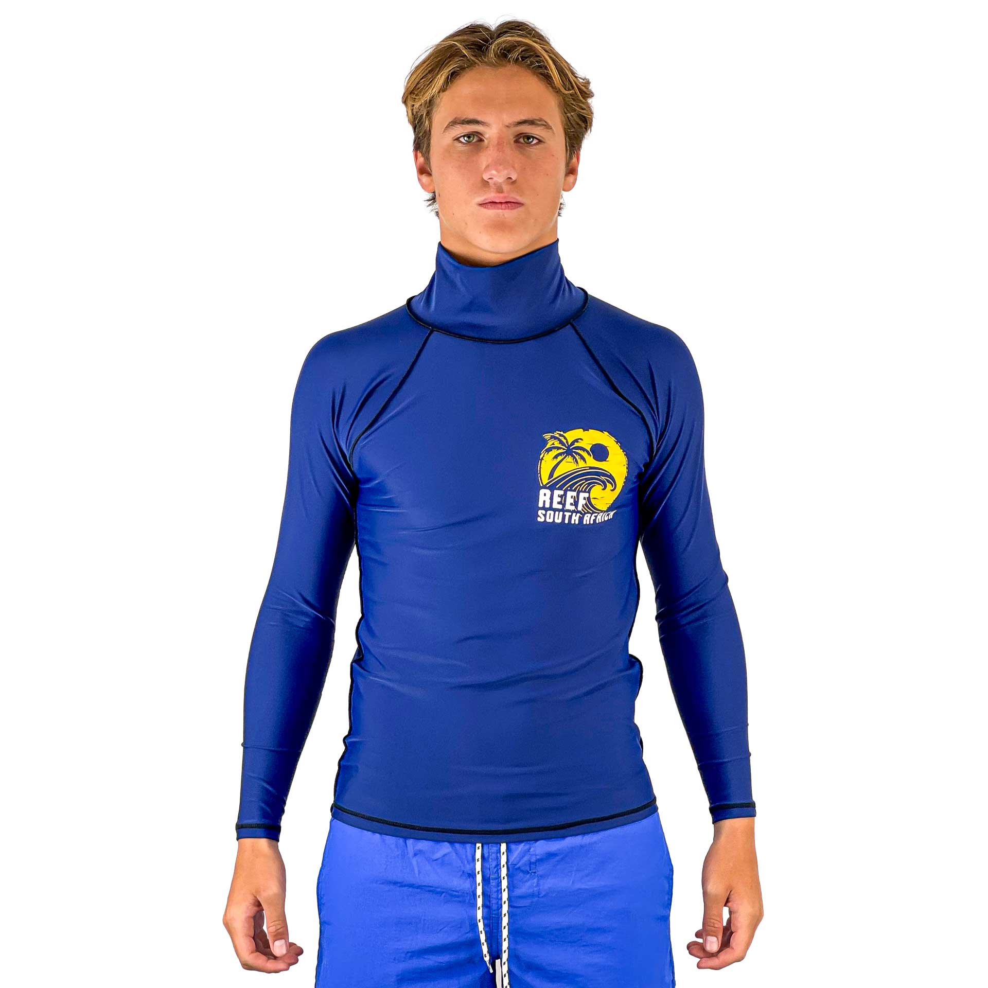 Adult Rash Vest Navy Palm – Reef Surf Shop