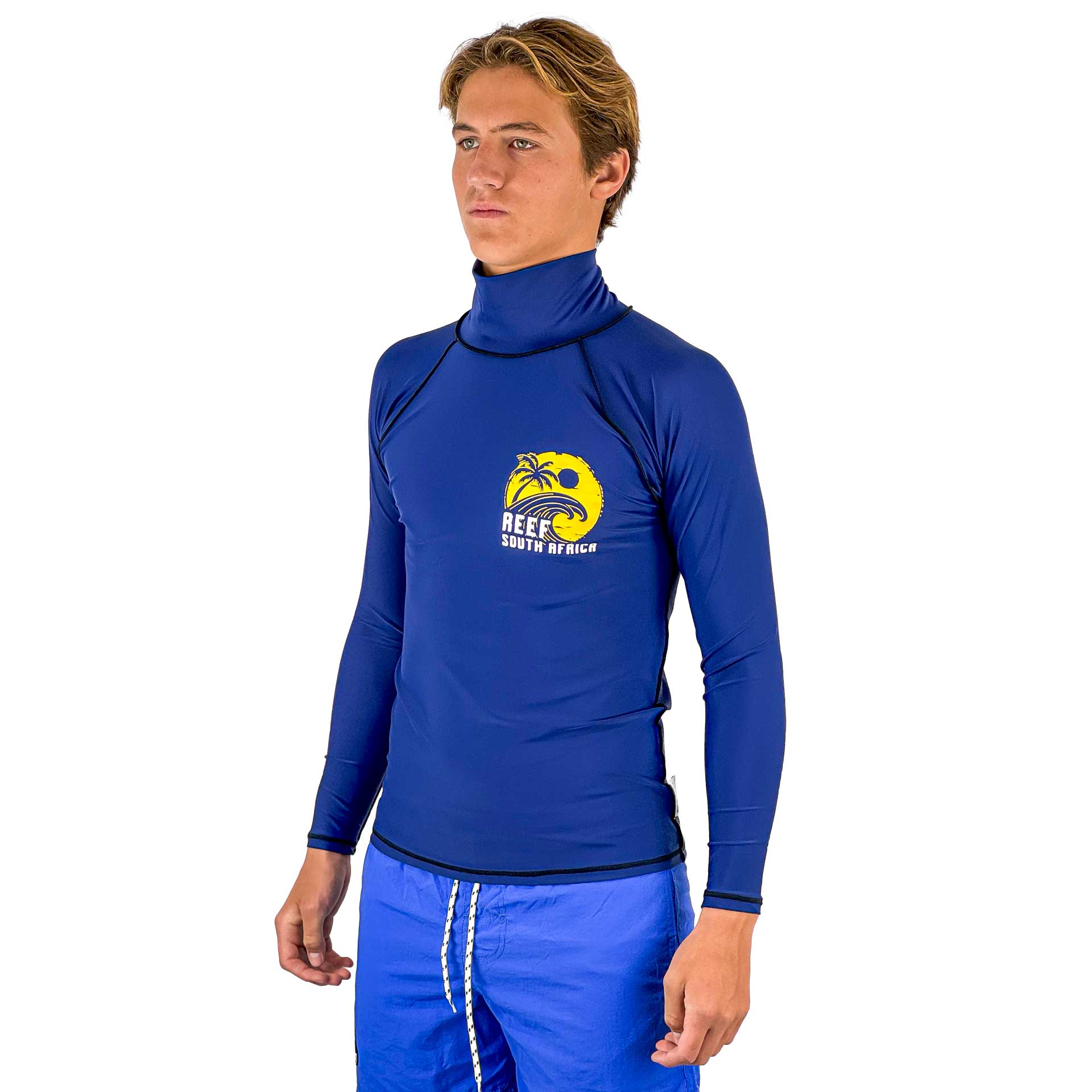 Adult Rash Vest Navy Palm – Reef Surf Shop