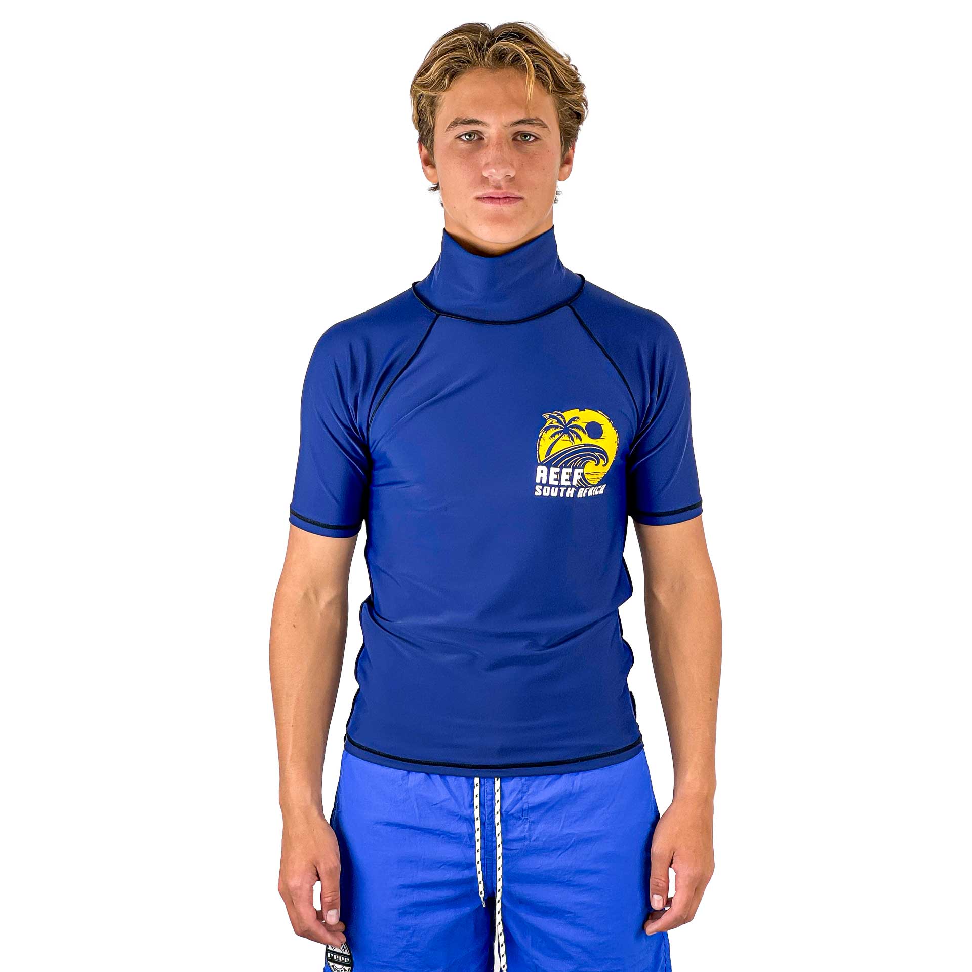 Adult Rash Vest Navy Palm – Reef Surf Shop